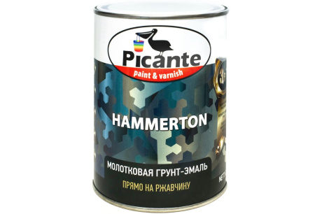 Купить Эмаль молотковая HAMMERTON светло-коричневая 0 75л  PICANTE 10420-3039.BB фото №1