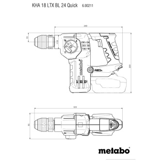 Купить Перфоратор аккумуляторный Metabo KHA 18 LTX BL 24 Quick фото №2