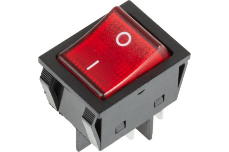 Купить Выключатель клавишный 250V 25А  4с  ON-OFF красный с подсветкой  REXANT фото №3