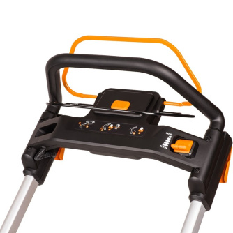 Купить Газонокосилка WORX WG749E 40В, 4Ач х2, ЗУ 2А х2 аккумуляторная самоходная фото №10